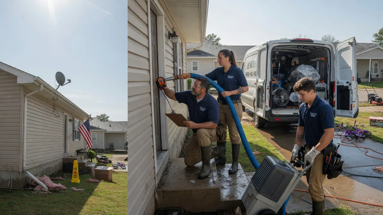 Ceiling Water Damage Restoration in Kaufman, TX near me